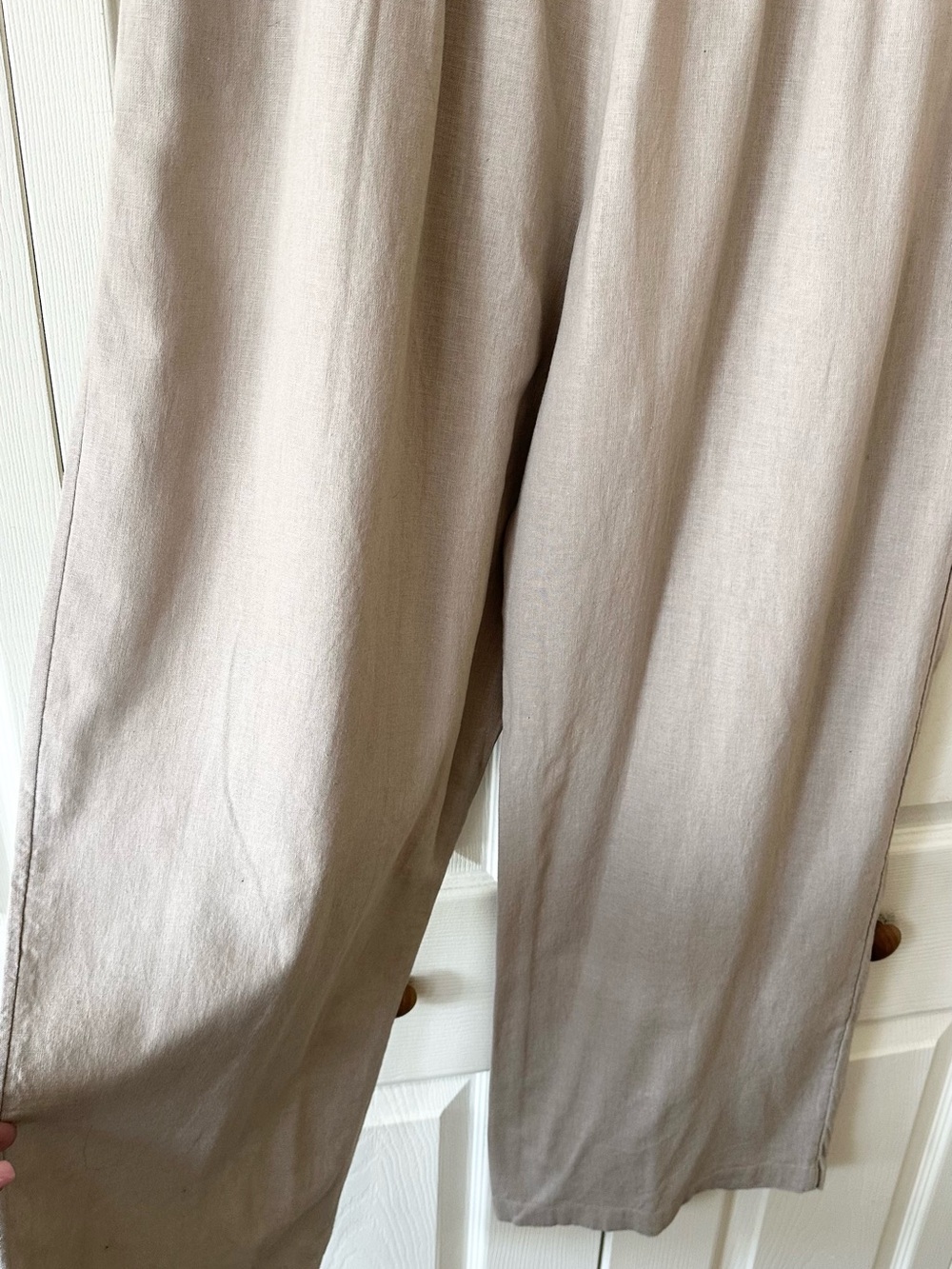 Abercrombie & Fitch Beige Wide Leg High-Rise Pants - Picture 4 of 8